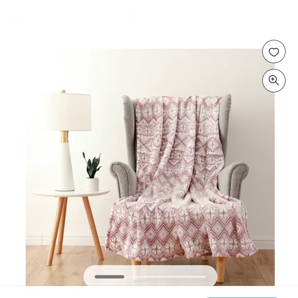 Soft plush holiday throw